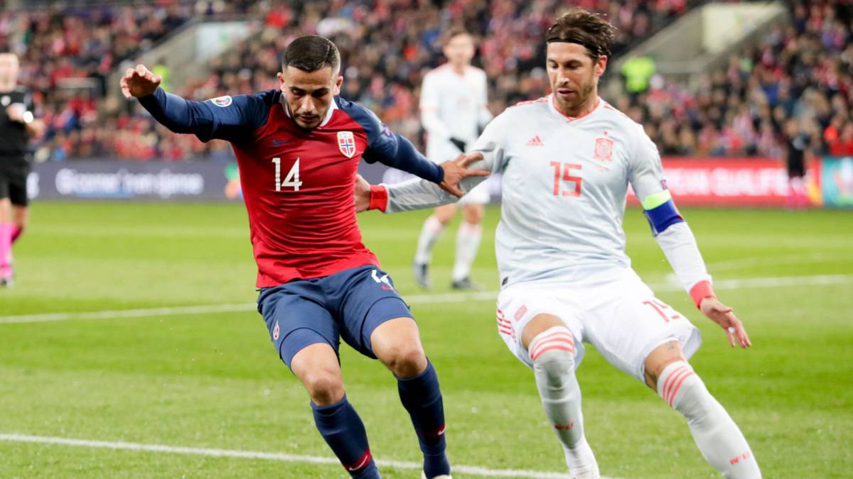 سرخیو راموس-تیم ملی اسپانیا-نروژ-مقدماتی یورو 2020