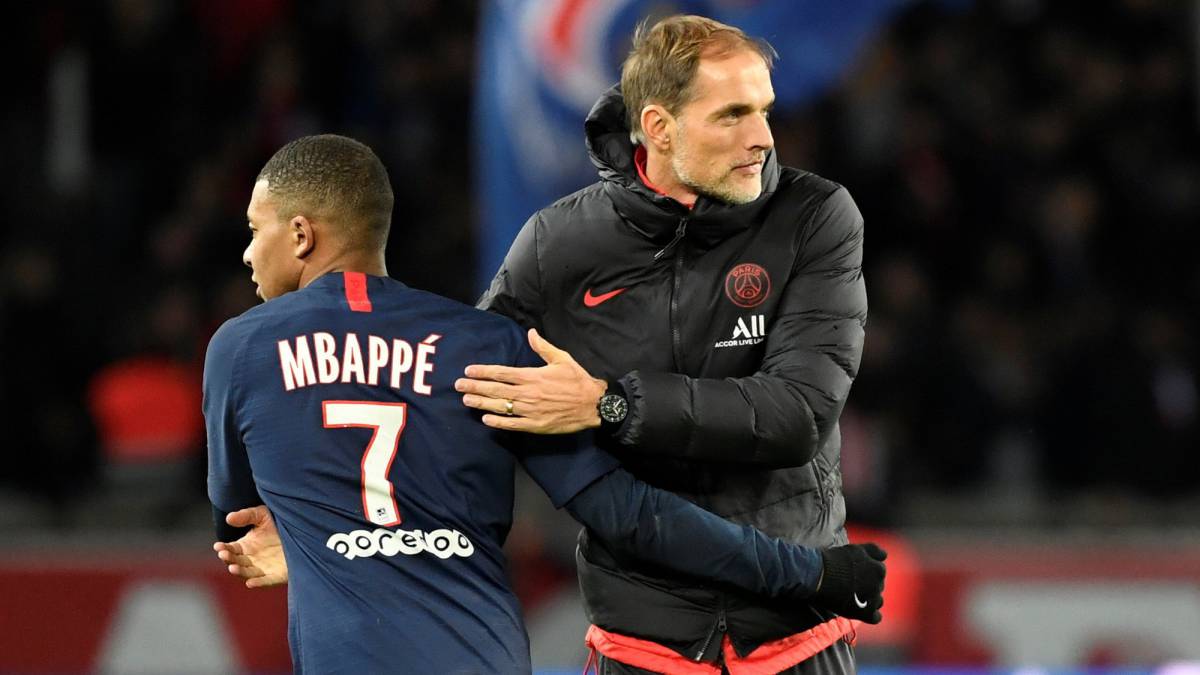 توماس توخل-کیلیان ام باپه-پاری سن ژرمن-Thomas Tuchel-Kylian Mbappé